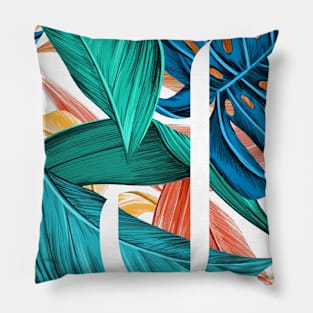 Tropical Alphabet “J” Pillow