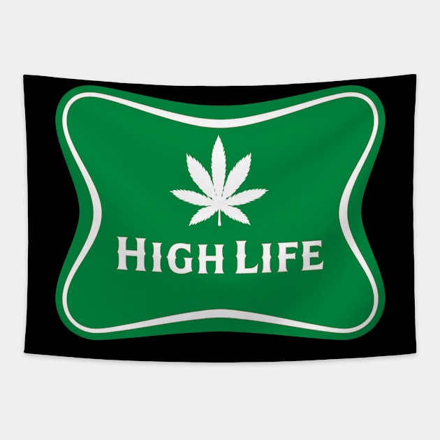 Pot Leaf ~ High Life Tapestry by RainingSpiders