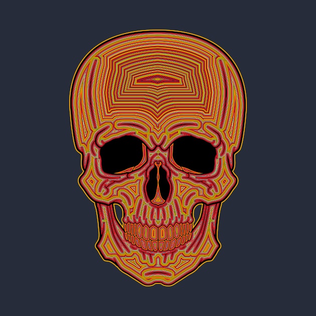 Striped Skull by Woah_Jonny