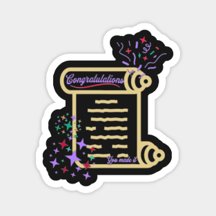 Congratulations, You Made It, Fireworks, Stars Magnet