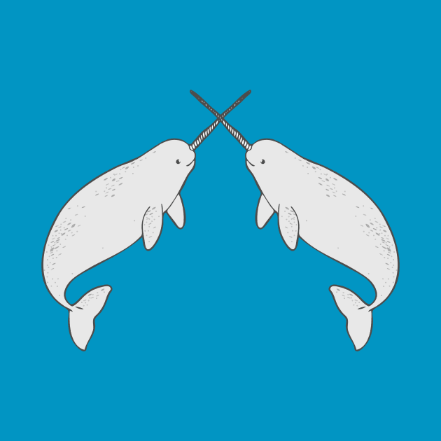 Narwhals by natelledrawsstuff