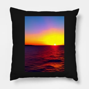 EVOCATIVE OCEAN SUNRISE Pillow