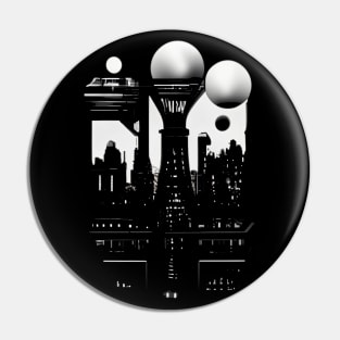 Victorian Steampunk City Pin