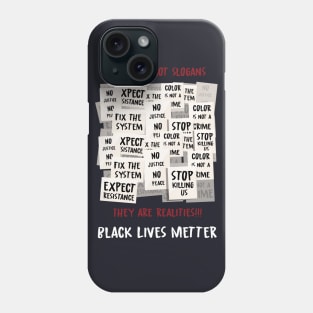 black live metter protest Phone Case