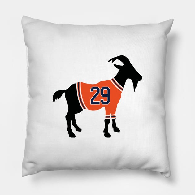 Leon Draisaitl GOAT Pillow by cwijeta