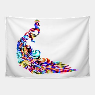 Peacock Abstract Tapestry