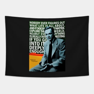 Richard Feynman Inspirational Quote Tapestry