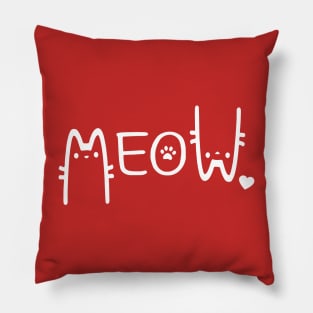 Meow Cat Pillow