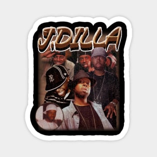 j dilla // vintage style model Magnet