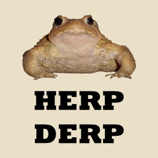 Herp Derp Cute Toad Vector T-Shirt