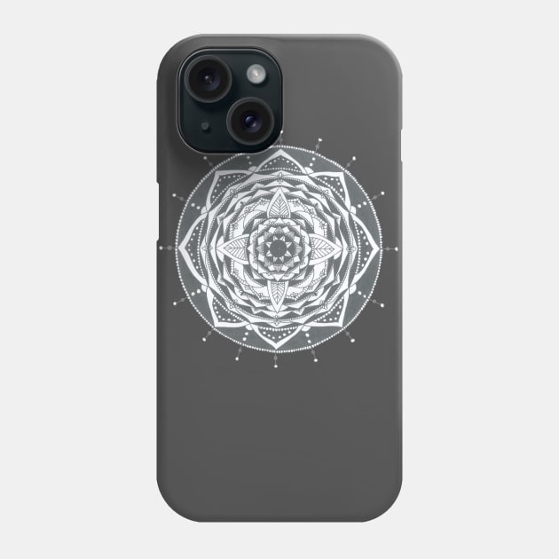 black mandala Phone Case by annaandron