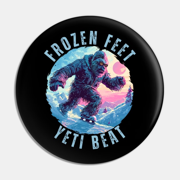 Frozen Feet Yeti Beat Pin by BrushedbyRain