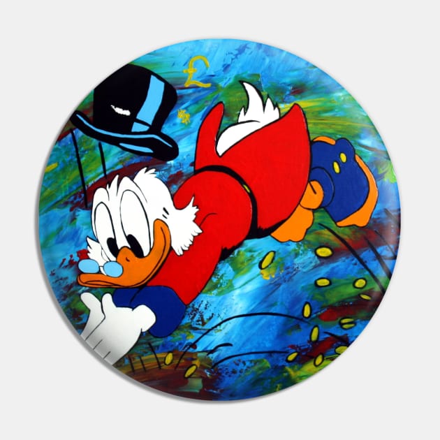 Uncle Scrooge Mcduck Pin by Mendi Art