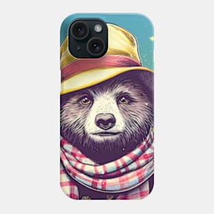 Charm and Cheer: Festive Paddington Bear Christmas Art Prints for a Whimsical Holiday Celebration! Phone Case