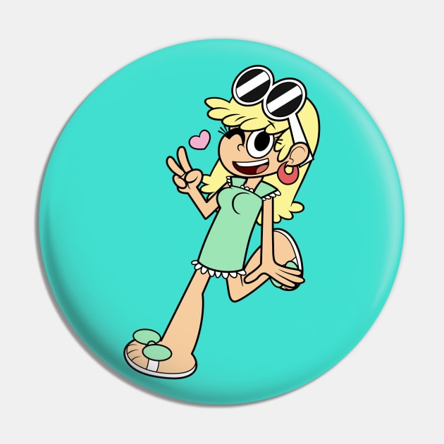 Leni Loud Greeting Pin by Vamos Ramos