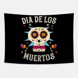 Dia de los Muertos Crazy Skull Tapestry