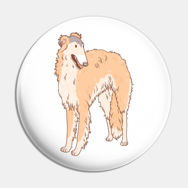 Borzoi Pin by Csieben