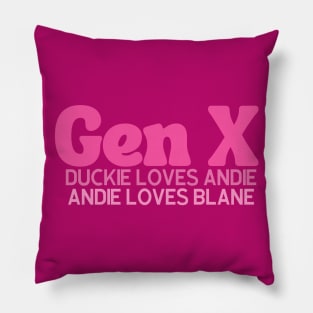 Gen X Duckie Andie Blane Pillow