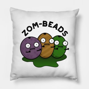 Zom-beads Cute Halloween Zombie Beads Pun Pillow