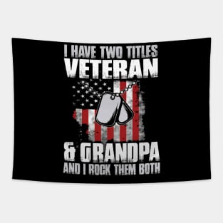 Veteran and Grandpa Tapestry