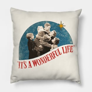 It's a Wonderful Life Distressed Classic Christmas Pillow