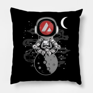 Astronaut Avalanche AVAX Coin To The Moon Crypto Token Cryptocurrency Wallet Birthday Gift For Men Women Kids Pillow