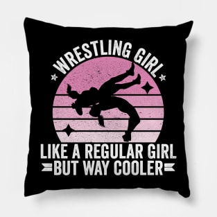 Wrestling Girl Pillow