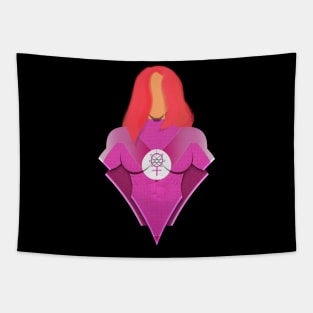 Pink powered eve Tapestry