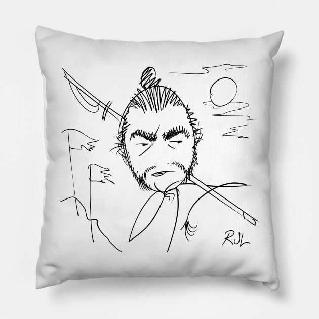 Toshiro Stickfune Pillow by Rick714