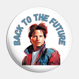 Michael J Fox - goes Back to the Future Pin