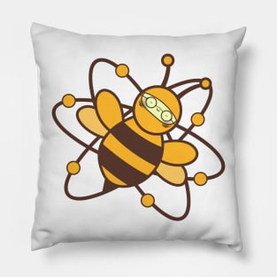 glasses lazy atomic bee funny character Pillow