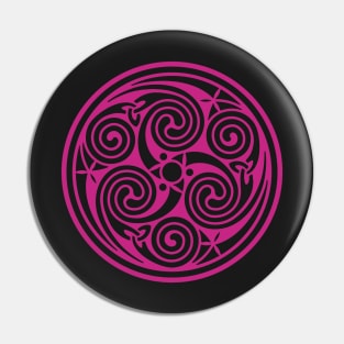 Celtic Spiral - Pink Pin