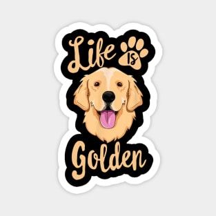 Life Is Golden Retriever Magnet