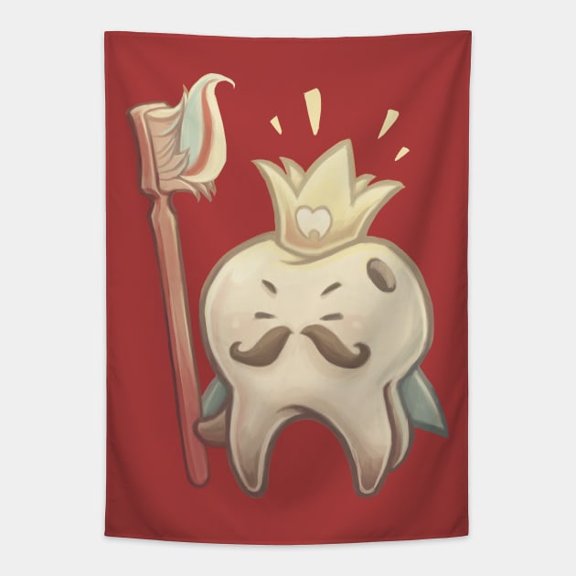 King Toof Tapestry by ArtOfEmilyO