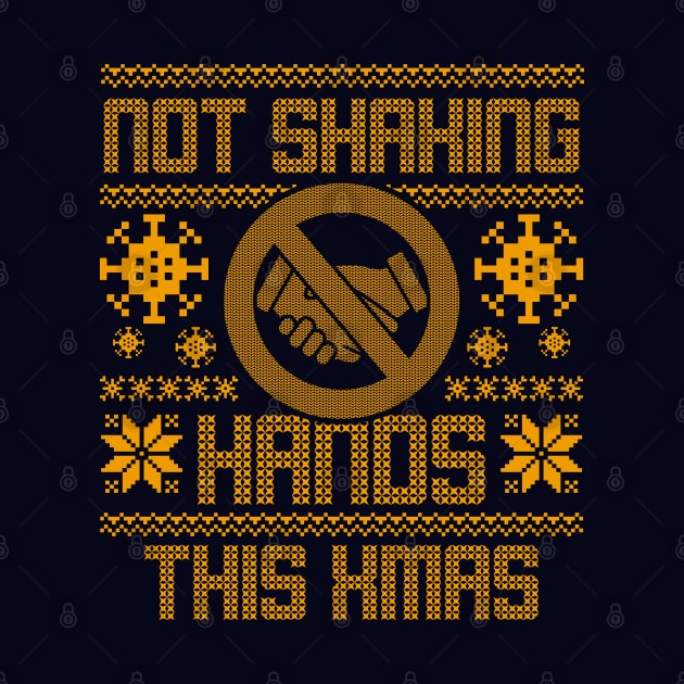 Funny Quarantine Social Distancing Ugly Christmas Sweater by BoggsNicolas