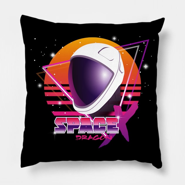 SpaceX Dragon v2 Pillow by JacsonX