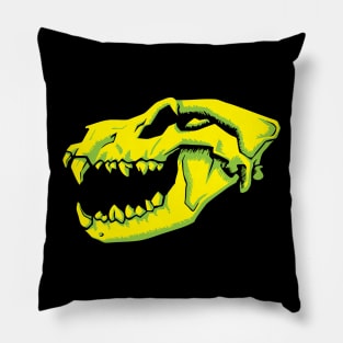 Toxic Hyena Skull Pillow