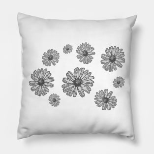 Daisy Flower Pattern - Floral Pillow