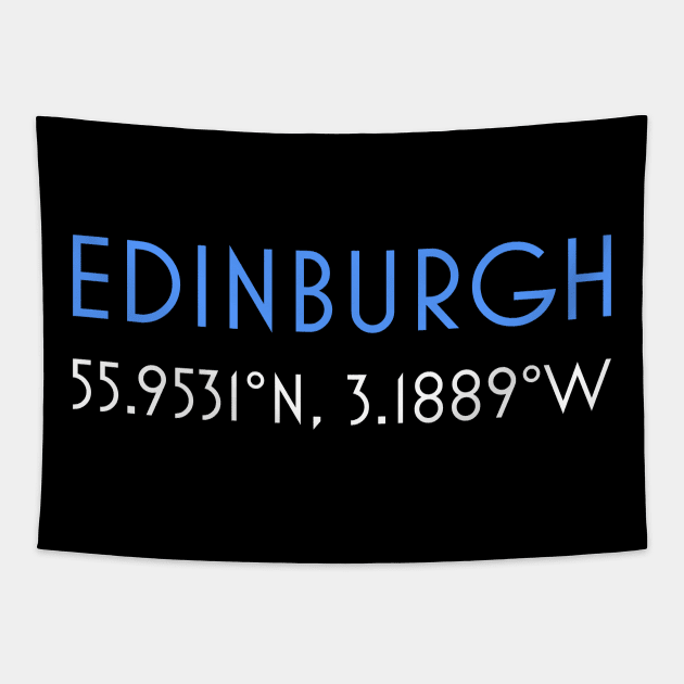 Edinburgh coordinates Tapestry by bumblethebee