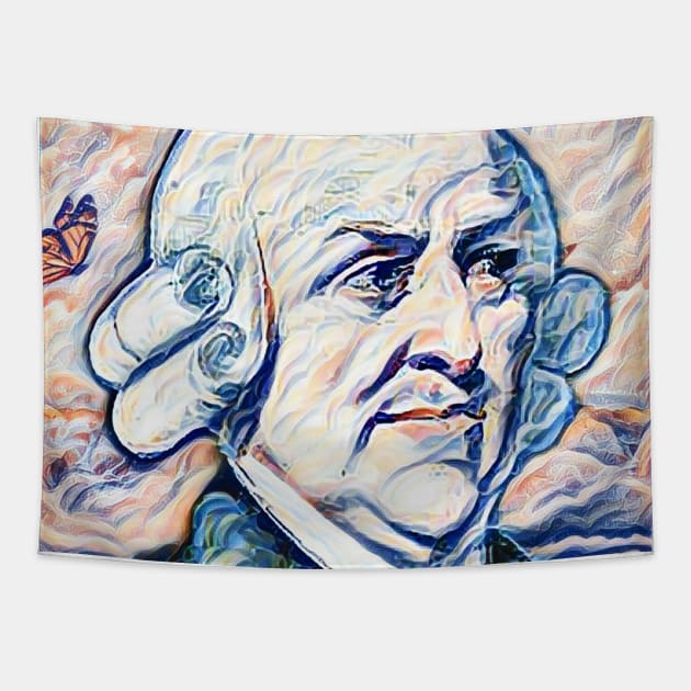 Adam Smith Portrait | Adam Smith Artwork 12 Tapestry by JustLit