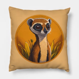 Meerkat Portrait Pillow