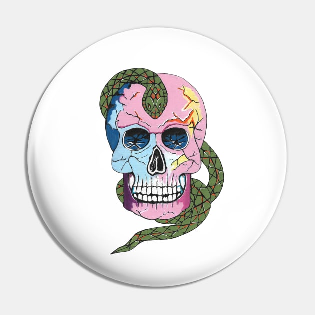 Cobra Skull Pin by SartorisArt1