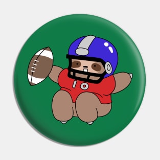 Football Player Sloth Pin