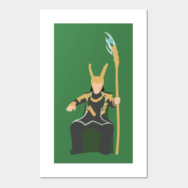 Loki Minimalist Avengers Poster Und Kunst Teepublic De