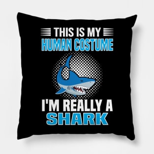 Shark T shirt costume Tee for Men, Women, Kids, and toddlers Pillow