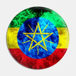 Flag of Ethiopia – Ocean Waves Pin