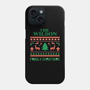 Family Christmas - Groovy Christmas WILSON family, Family Christmas T-shirt, Pjama T-shirt Phone Case