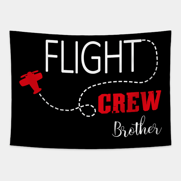 Flight Crew Airplane Birthday brother airplane Family party Tapestry by Shop design