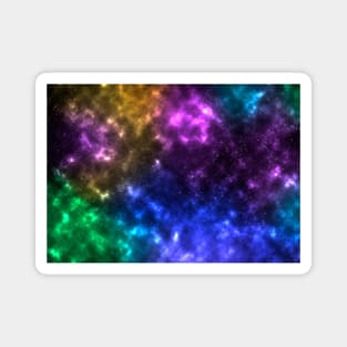 Digital colorful Galaxy ART Magnet
