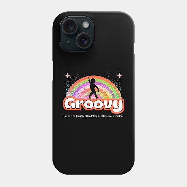 Groovy Phone Case by Kenny The Bartender's Tee Emporium